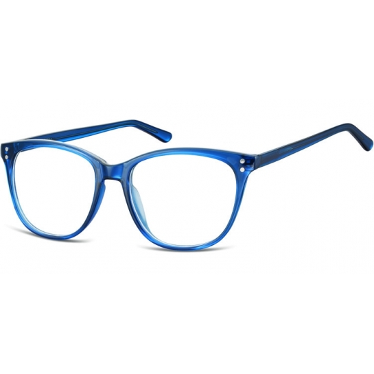 Okulary oprawki zerówki korekcyjne Unisex Sunoptic AC22D ciemny niebieski